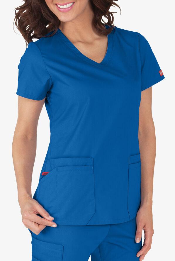 Dickies EDS Signature Women's Classic Fit V-Neck Scrub Top, Size: XS