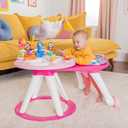 Bright Starts Around We Go 2-in-1 Baby Walker, Discovery Activity Center and Table, Tropic Coral, Ages 6 Months+, 34.4x23.7x17 Inch