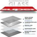 Pulsar Gaming Gears Superglide Pad v3 Type-S Alumino-Silicate Glass Gaming Mouse Pad, Soft R-Edge, Anti-Slip Silicone Base 490mmx420mm (XL, Red)