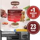 Nutrish Rachael Ray Dish Dry Dog Food Beef & Brown Rice Recipe with Veggie & Fruit Blend, 23 lb. Bag BBD 09FEB2027