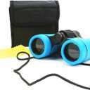 Scotamalone Kids Binoculars Shock Proof Toy Binoculars Set for Age 3-12 Years Old Boys Girls Bird Watching Educational Learning Hunting Hiking Birthday Presents (Blue)