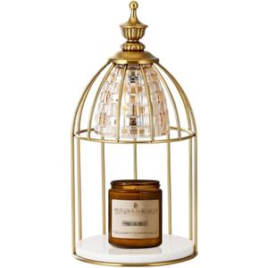 Swokazoe Candle Warmer Lamp for TopDown Candle Melting, Vintage Aromatherapy Wax Melting lamp,Night Lamp (Gold)