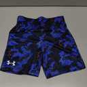 Under Armour Boys' Performance Tech Shorts, Elastic Waistband, Lightweight & Fast-Drying (5T, Black Boost Printed)