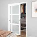 BARNSMITH 3 Panel With Hardware Kits, White, 78"x26"