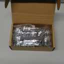 Ravinte 10 Pack Solid 3 Inch Center to Center Slim Square Bar Drawer Handles Cabinet Hardware - Black Matte Pulls for Kitchen and Drawers