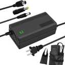 42V 3A Charger with 3-in-1 Plug for 36V Lithium Battery Such as Car Truck Lawn Mower Boat Marine Batteries (3A-DC5.5 2.1+2.5mm+DC 8mm(3 DC Plugs))