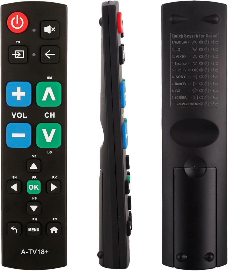 5 x Big Button Remote for TV