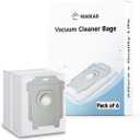 6 Pack Vacuum Bags for iRobot Roomba j9+, j7+, j5+, i5+, j6+, i3+, i4+, i8+, s9+, and Other i/s/j Series Clean Base Automatic Dirt Disposal Bags Replacement Parts