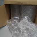 24 Pcs Ribbed Martini Glasses 10 oz Disposable Plastic Vintage Ribbed Coupe Glasses Unbreakable Dessert Parfait Glassware for Wedding Birthday Party Supplies (Clear)