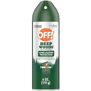 OFF! Deep Woods Insect Repellent Aerosol, Bug Spray with Long Lasting Protection from Mosquitoes, 6 oz