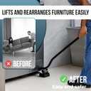 Furniture Lifter Tool Set – Heavy Duty Steel Lever & 3 Sliding Pads – Lifts up to 550 lbs – Ideal for Moving Sofas, Appliances & More