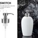 3Pcs Thread Mouth Foaming Soap Dispenser Pump Stainless Steel Replacement Lotion Shampoo Bottle Pumps for Bathroom Countertop