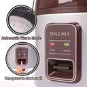 Commercial Rice Cooker & 45 Cups (Cooked) Large Cooker Rice | 8.17Qt Rice Warmer Commercial | 1200W Fast Cooking Electric Rice Cooker for Restaurant | Auto Keep Warm | Non-Stick Inner Pot