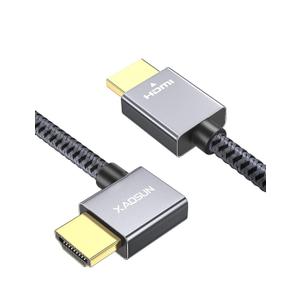 XAOSUN Right Angle HDMI 2.0 Cable 6.6 Feet, Strong Anti-Interference, 18Gbps High Speed Support 4K@60Hz,3D 1080P,HDR,ARC,90 Degree HDMI Cable for MacBook pro 2023,Monitor,ps4/5,Xbox,Fire TV and More XAOSUN Right Angle HDMI 2.0 Cable 6.6 Feet, Strong Anti-Interference, 18Gbps High Speed Support 4K@60Hz,3D 1080P,HDR,ARC,90 Degree HDMI Cable for MacBook pro 2023,Monitor,ps4/5,Xbox,Fire TV and More