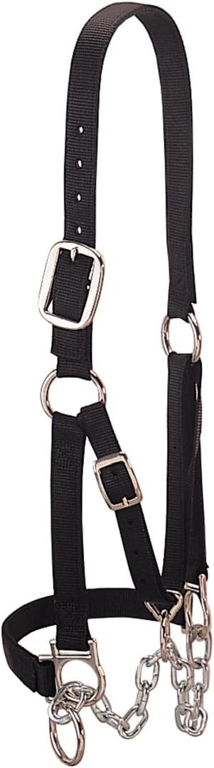 Weaver Leather Heavy-Duty Restraint Halter, Medium, Black (35-0902-BK)