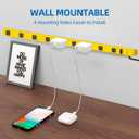 TiFFCOFiO Metal Power Strip, 9 Widely Space Outlets, Wall Mountable Power Strip Surge Protector, 6 FT Extension Cord,15A/1875W, ETL Listed (9 Outlet)