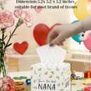 Banana Nana Gift Tissue Box Cover, Nana Gifts from Grandkids, Grandma Gift for Mothers Day, Mother's Day Party Decorations, Waterproof Leather Paper Dispenser to Grandma Birthday Gifts, I