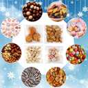 200 PCS White Dot Cookie Bags with Seal Plastic Clear Cellophane Goodie Candy Treat Gift Self Sealing Bag Birthday Holiday Party Decorations Favors Supplies Frozen Winter Christmas Valentines Wrap