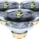 3 Pack AM144377 Spindle Assembly with M131814 Pulley Replaces AM144377 John Deere Spindle Kit, AM131680, AM135349, AM124498 for John Deere X320, GT235, X500, X300, X534, GX345, X530 48" Decks