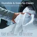 SafeRest Waterproof Queen Size Mattress Protector - Fitted with Stretchable Pockets - Machine Washable Cotton Blend Mattress Cover for Bed