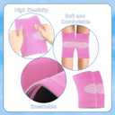Skylety 2 Pairs Kids Knee Sleeve Kids Knee Brace Children Support Compression Child Sleeve Pads for Basketball, Volleyball, Sports, Gymnastics(Small,Black, Pink)