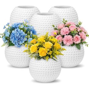 6 Pcs Golf Vase for Table Centerpieces 4 Inch Resin Pots Spring Planters Flower Pot Containers White Flower Containers Decorative Planter for Spring Golf Sport Birthday Events Party Decor