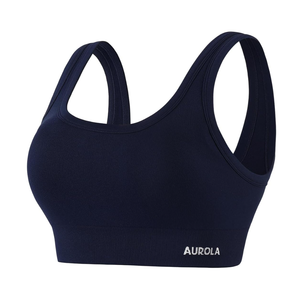 AUROLA Power Sports Bras for Women - Push Up Workout Bra Square Neck Yoga Bra Padded Low Impact Gym Bra Crop Top, S