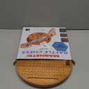 Wooden Magnetic Chess Game Set, Magnetic Chess Game with Hard Wooden Chess Board and 30 Pcs Magnet Balls, Travel Board Game for Family Party Games,Strategy Battle Game,Brain Exercise Games