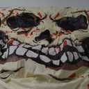 COMIN 3.6 FT Halloween Inflatables Skull Outdoor Decorations Blow Up Yard Scary Colorful Skeleton Skull with Built-in Changeable LEDs for Garden Lawn Indoor Party Decor