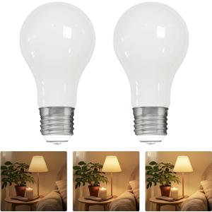FLSNT A21 3-Way LED Light Bulb, 12W Max (4W/7W/12W), 40/60/100W Equivalent, 1500 Lumens, 3000K Warm White, CRI90, E26 Base, Non-Dimmer Required, Nickel-Plated Aluminum Base