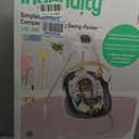 Ingenuity SimpleComfort Compact Baby Swing, Rotating Seat Swings in 3 Directions, 6 Speeds, 8 Melodies & 3 Nature Sounds, Ages 0-9 Months, Up to 20 Pounds - Parker