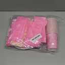 161PC Pink kittens Birthday Party Supplies Kit - Includes Pink Cat Dot Plates Napkins Cups Tablecloth Straws Forks Spoons Knives for Girls Party, Baby Shower, Cute Kattyy Decorations Serve 20 Guests