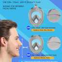 Greatever G2 Full Face Snorkel Mask with Latest Dry Top System,Foldable 180 Degree Panoramic View Snorkeling Mask with Camera Mount,Safe Breathing,Anti-Leak&Anti-Fog