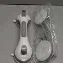 LEVERLOC 2 Pack Shower Grab Bars for Bathtubs and Showers, Easy to Install Suction Shower Handles for Bathroom Removable Handrails for Seniors Elderly Heavy Duty Safety Grip Waterproof Drill Free Gray (16.8 2 Set)