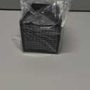 Wooden Savings Challenge Box for Adults Kids, Wood Coin Piggy Bnak, Must Break to Open Money Box with Counter (Black, 4.5inches)