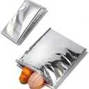 Insulated Food Storage Bag with Zipper Design, Hot Cold Cool Storage Bags for Food, Reusable Thermal Lunch Household Food Pouches Organizer Hot Sandwich Bags, 5PCS