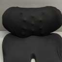 Lexeme X Large Memory Foam Seat Cushion Lumbar Support Pillow for Sciatica & Tailbone Pressure Relief Coccyx Pad for Office Chair, Car,Wheelchair,Home,Office (Black)