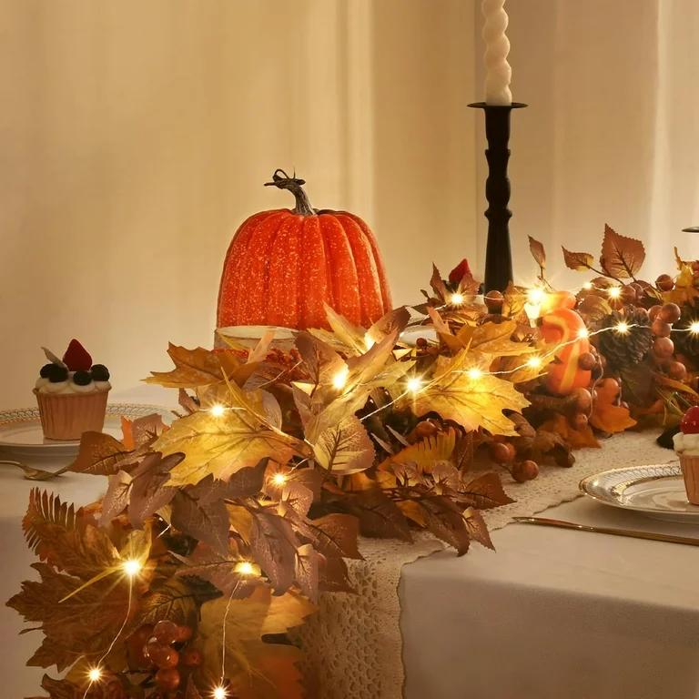 Pumpkin Fall Garland Thanksgiving Decorations