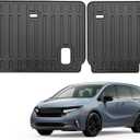 Custom Fit for 2018-2024 2025 Honda Odyssey Mini Passenger Van 3rd Rear Seat Backrest Mats All Weather TPE Rubber Protection Mat (Backrest Mat)
