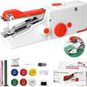 Handheld Sewing Machine, Mini Portable Electric Sewing Machine for Beginners Adult, Easy to Use and Fast Stitch Suitable for Clothes,Fabrics, Cutains,DIY Home Travel