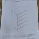 FOTOSOK 4 Drawer Dresser, White Dresser Modern Storage Chest of Drawers 23.6L x 15.7W x 31.5H in, White Storage Cabinet with 4 Drawers for Home Office