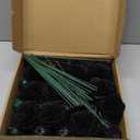 Roses Artificial Flowers,30PCS Black Glitter Roses Silk Roses for Wedding Bouquet Party Christmas Home Decor(Black)