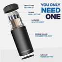 Frost Buddy Universal Buddy Can Cooler - Fits All - For Regular 12 & 16 oz or Slim-Size Bottles - Insulated Double-Walled Stainless Steel (Lights)
