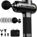 RENPHO Massage Gun Deep Tissue with 8-12mm Adjustable Amplitude Heavy-Duty, FSA HSA Eligible, Percussion Professional Muscle Massager Gun with Portable Case for Athtetes & Home Use, Active EVO