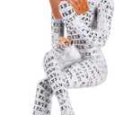 Home Decor Thinker Statue Pulp Reading Women Aesthetic Bookworms Abstract Sculpture Decoration for Home, Office, Living Room2