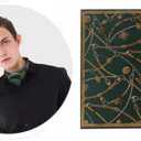 ANDANTINO 100% Mulberry Silk Scarf -21 Lightweight Square Neckerchief  Breathable Digital Printed Scarves with Gift Packed (Blackish Green)