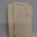 Mecatny Corduroy Decorative Throw Pillow Covers 18x18 Set of 2 for Sofa Living Room, Soft Neutral Boho Couch Pillow Covers for Home Decor, Beige