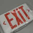 CM MZY Emergency Exit Sign, Red Double Face Exit Signs with Battery Backup, UL Certified, US Standards, Emergency Exit Light, AC 120V/277V, 1 Pack
