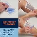 NO HAIR CREW Body Wax Strips High Performance Wax Strips Made for Men, 20 strips & 4 soothing cleansing wipes