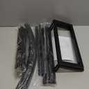 Newsmarts Garden Arch Arbor 7.9FT x 4.6FT Pergola Trellis with Stable Detachable Base for Wedding Ceremony Party Outdoor Climbing Plants Black Metal